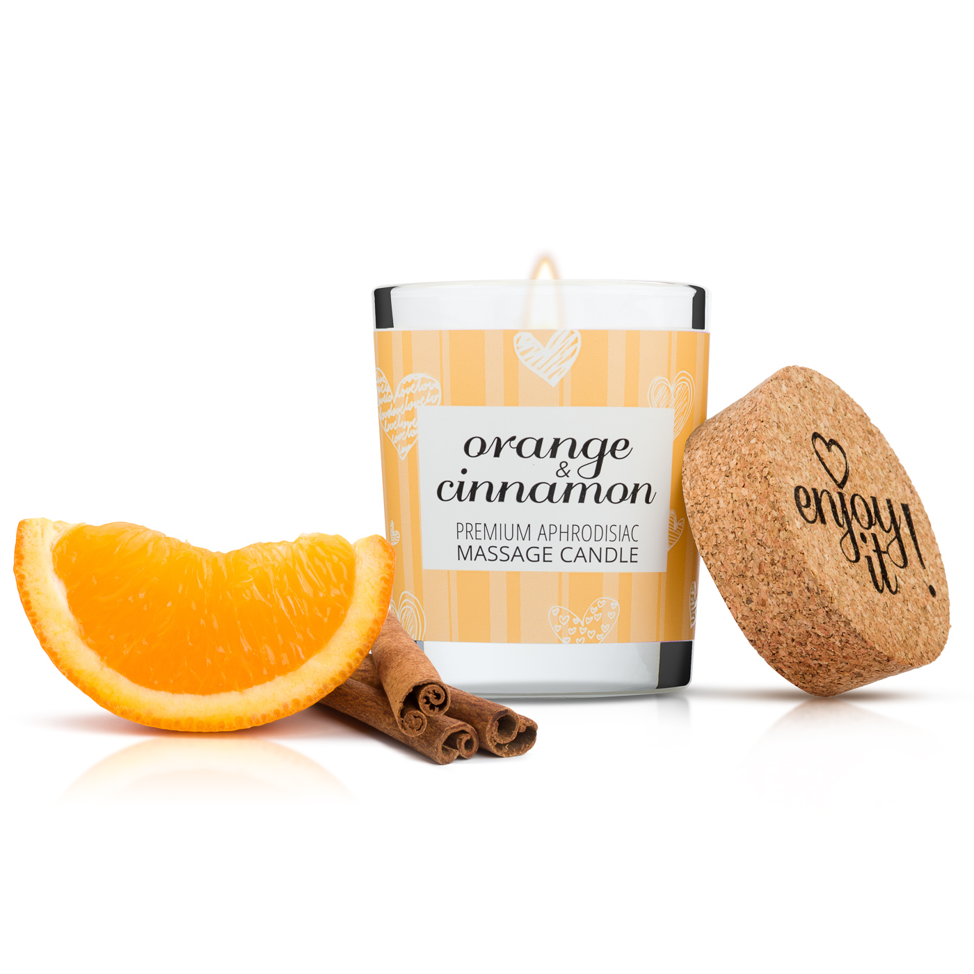 Masážní svíčka MAGNETIFICO Enjoy it! - Orange and cinnamon 9